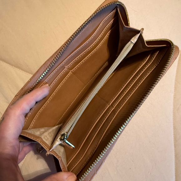 Charming Charlie quilted tan wallet - Picture 3 of 4